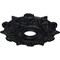 Ekena Millwork Preston Ceiling Medallion (Fits Canopies up to 4"), Hand-Painted Steel Gray, 17 1/2"OD x 4"ID x 1"P CM17PRSGS - alternate 2